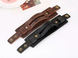 Johnny Depp Vintage Leather Bracelet Retro Punk Cowhide Men High Quality