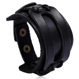 Johnny Depp Vintage Leather Bracelet Retro Punk Cowhide Men High Quality