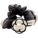 Silk Elastic Hair Bands Solid Hair Scrunchies For Women