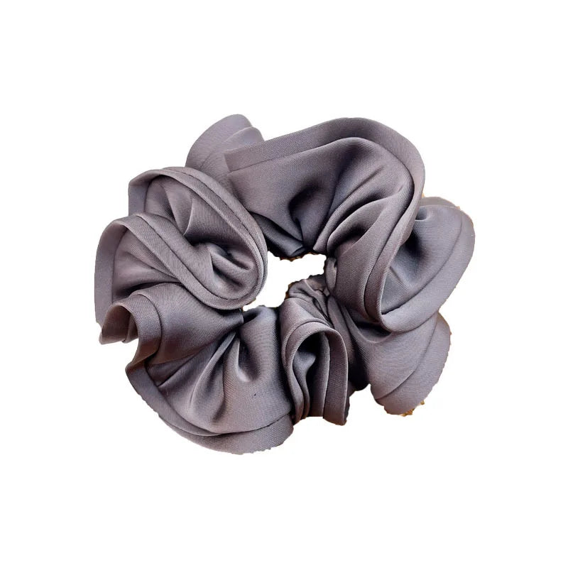13cm Large Silk Elastic Hair Bands Solid Hair Scrunchies For Women Headwear