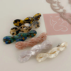 Acetate Hair Clips Twist Hair Pins For Women Girls Gift