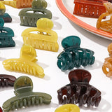 Geometric Jelly Hair Claw for Women Girls