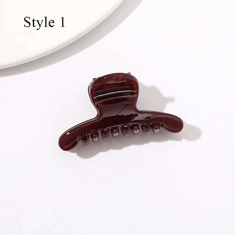 Geometric Jelly Hair Claw for Women Girls