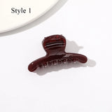 Geometric Jelly Hair Claw for Women Girls