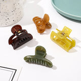 Geometric Jelly Hair Claw for Women Girls