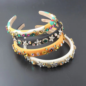 Thin Sponge Rhinestone Headband
