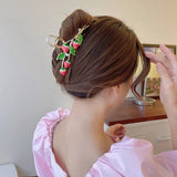 Large Strawberry Hair Claw Metal Ponytail Hair Clip