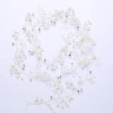 Leaf Zircon Hairband Princess Engagement Headband Wedding Pearl Headdress