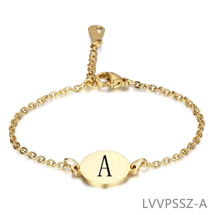 Letter Chain Bracelets for Women Charms Women's Bracelet Engagement Chain LVVPS