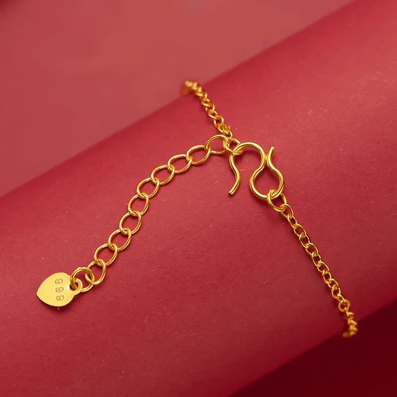 Letter Star Pendant Bracelet Vintage 18K Jewelry Accessories