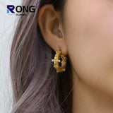 Vintage U-Shaped Pearl Earrings for Women