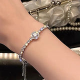 Full Diamond 925 Silver Bracelet High-End Sense For Women Fine Jewelry