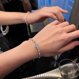 Full Diamond 925 Silver Bracelet High-End Sense For Women Fine Jewelry