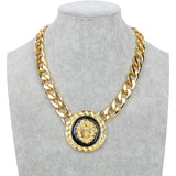 Lion Heads Pendants Necklaces Punk Chain Men Necklace