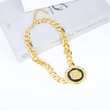 Lion Heads Pendants Necklaces Punk Chain Men Necklace