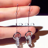 Micro Inlaid Zircon Ear Hook Earrings for Lady