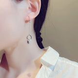 Micro Inlaid Zircon Ear Hook Earrings for Lady