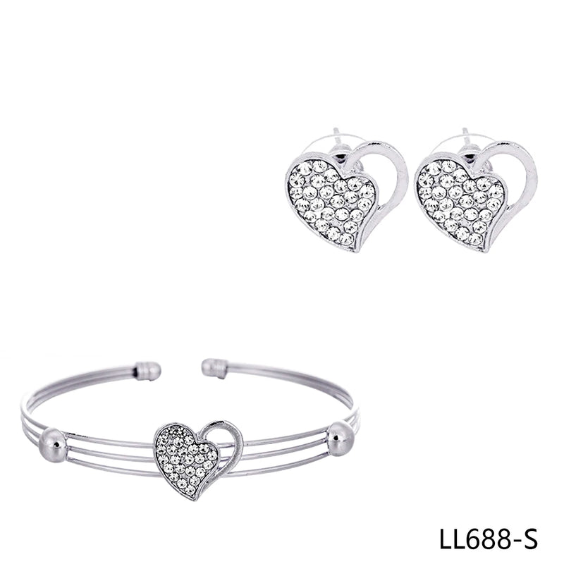 Love Heart Chain Bracelets for Women Charms Engagement