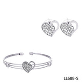 Love Heart Chain Bracelets for Women Charms Engagement