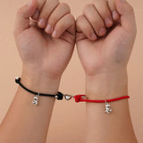 Love Heart Magnet Couple Bracelets Dinosaur Tai Chi Match Bracelet Sets