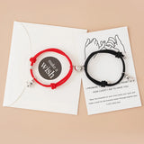 Love Heart Magnet Couple Bracelets Dinosaur Tai Chi Match Bracelet Sets