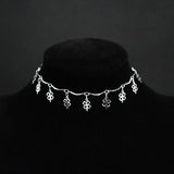 Lucky Clover&Leaf Pendant Anklets 925 Sterling Silver Bohemia Beach Charm