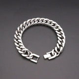 12MM&21CM Cuban Chains Stainless Steel Men Bracelet Bangle
