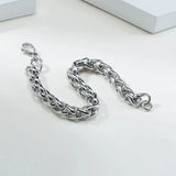 Men Bracelet Stainless Steel Hip Hop Charm Bracelet for Christmas