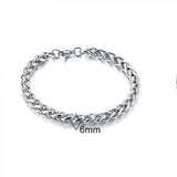 Men Bracelet Stainless Steel Hip Hop Charm Bracelet for Christmas
