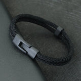 Men Bracelet Thread Double Layer Detachable Matching Stackable Braslet