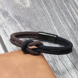 Men Rope Bracelet Stainless Steel Gift For Him