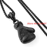 316L Stainless Steel Boxing Glove Pendant Necklace