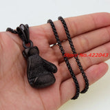 316L Stainless Steel Boxing Glove Pendant Necklace