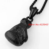 316L Stainless Steel Boxing Glove Pendant Necklace