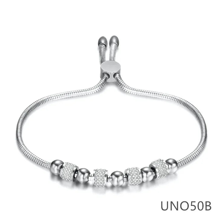 Mesh Bracelet with Charms for Women