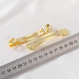 Metal Base Hairpin Clip Spring Hairpin Side Clip 2pcs