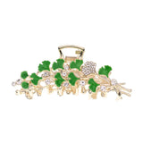 Metal Dripping Oil Ginkgo Leaf Shark Clip Hair Accessories