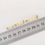 MetalHole pin brooch base diy pearl buckle pin hair accessories