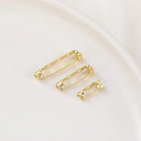 MetalHole pin brooch base diy pearl buckle pin hair accessories