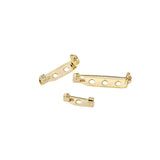 MetalHole pin brooch base diy pearl buckle pin hair accessories