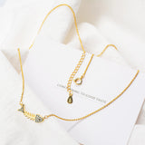 Fish Bone Necklace 925 Silver Clavicle Chain S-n297