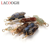 5pcs Crystal Pendulum Dowsing Reiki Chakra Pendants