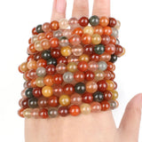 Rutilated Quartz Bracelet Loose Beads 8 mm Women Men Gift