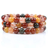 Rutilated Quartz Bracelet Loose Beads 8 mm Women Men Gift