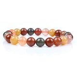 Rutilated Quartz Bracelet Loose Beads 8 mm Women Men Gift