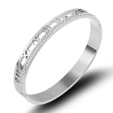 Roman Numerals Bracelet with Crystals Rhinestones - Wedding Jewelry