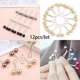 Multicolor Headscarf Pearl Pins Clips Pins Hijab Scarf Clips