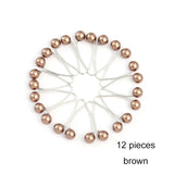 Multicolor Headscarf Pearl Pins Clips Pins Hijab Scarf Clips