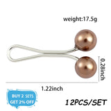 Multicolor Headscarf Pearl Pins Clips Pins Hijab Scarf Clips