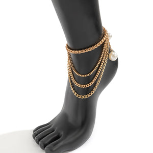 Pearl Charm Anklet for Women - Beach Jewelry Foot Bracelet